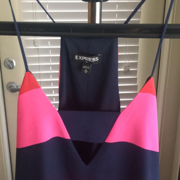 Express Multi Color Razer Back Tank Top - Picture 2 of 4